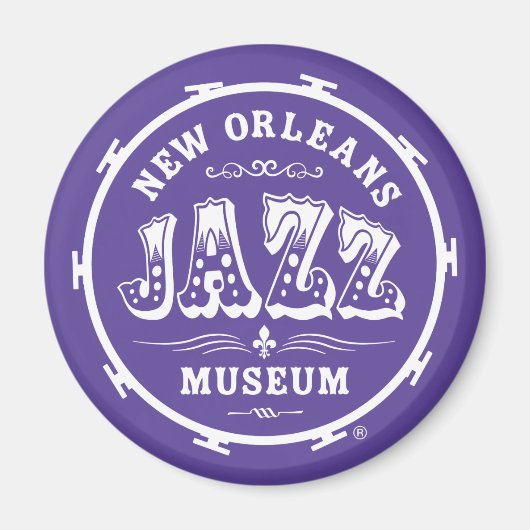 New Orleans Jazz Museum®Trommel magneet (Voorkant)