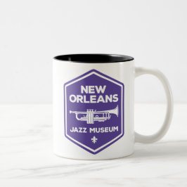 New Orleans Jazz Museum® Trompetmok Tweekleurige Koffiemok