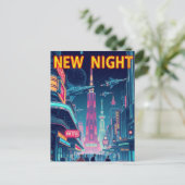 New Orleans Jazz Night -  kunst Briefkaart (Staand voorkant)