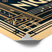 New Orleans Jazz Night -  kunst Poster (Hoek)