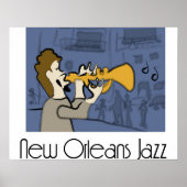New Orleans Jazz Poster (Voorkant)