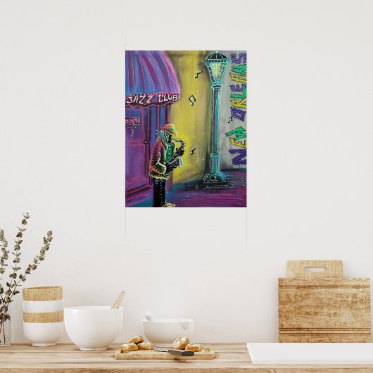 New Orleans Jazz Poster (Keuken)