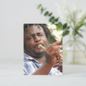 NEW ORLEANS JAZZ SAX0PHONE BRIEFKAARTEN (Staand voorkant)
