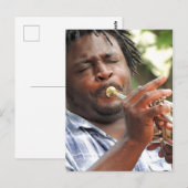 NEW ORLEANS JAZZ SAX0PHONE BRIEFKAARTEN (Voorkant / Achterkant)