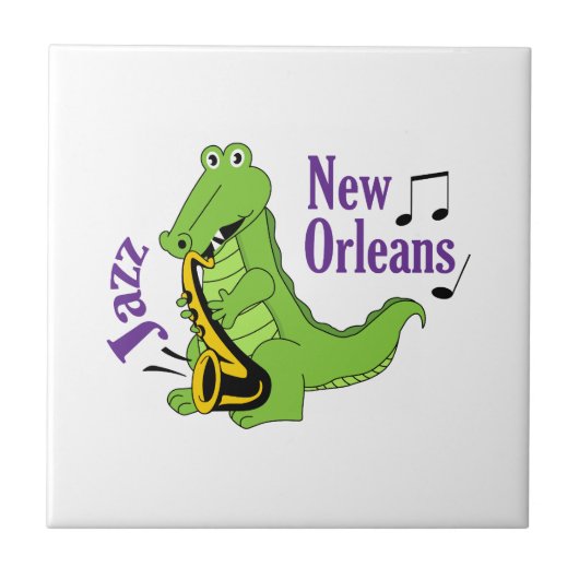 NEW ORLEANS JAZZ TEGELTJE (Voorkant)