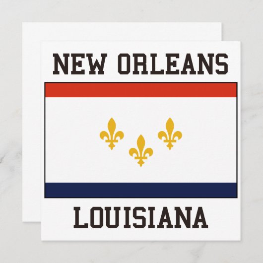 New Orleans Kaart (Voorkant / Achterkant)