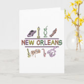 New Orleans Kaart (Gele Bloem)