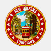 New Orleans Keramisch Ornament (Voorkant)