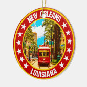New Orleans Keramisch Ornament (Links)