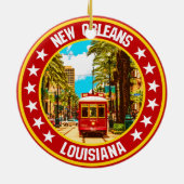 New Orleans Keramisch Ornament (Achterkant)