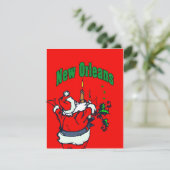 New Orleans kerstboom Feestdagenkaart (Staand voorkant)