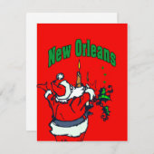 New Orleans kerstboom Feestdagenkaart (Voorkant / Achterkant)