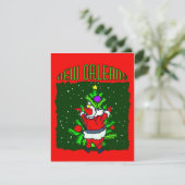 New Orleans kerstboom Feestdagenkaart (Staand voorkant)