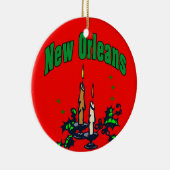 New Orleans kerstboom Keramisch Ornament (Rechts)