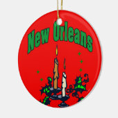 New Orleans kerstboom Keramisch Ornament (Links)