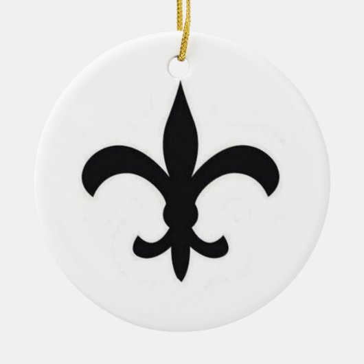 New Orleans kerstversiering Keramisch Ornament (Voorkant)