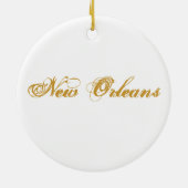 New Orleans kerstversiering Keramisch Ornament (Achterkant)