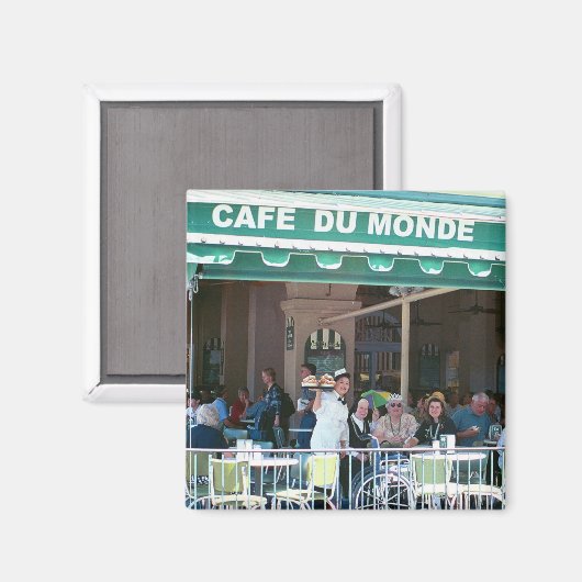 New Orleans Koffie en Beignets Magneet (Voorkant / Achterkant)