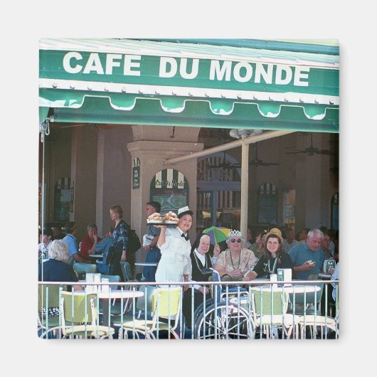 New Orleans Koffie en Beignets Magneet (Voorkant)