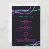 New Orleans kralen Neon Bachelorette Routebeschrij Kaart (Achterkant)