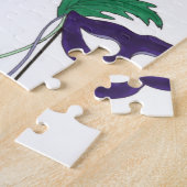 New Orleans LA Beignet Mask Beads Mardi NOLA Legpuzzel (Zijkant)