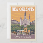 New Orleans, LA | Datum opslaan Save The Date (Voorkant)