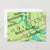 New Orleans LA Louisiana Briefkaart Baton Rouge (Voorkant / Achterkant)