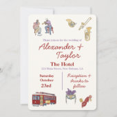 New Orleans LA Uitnodigingen voor bruiloften (Voorkant)