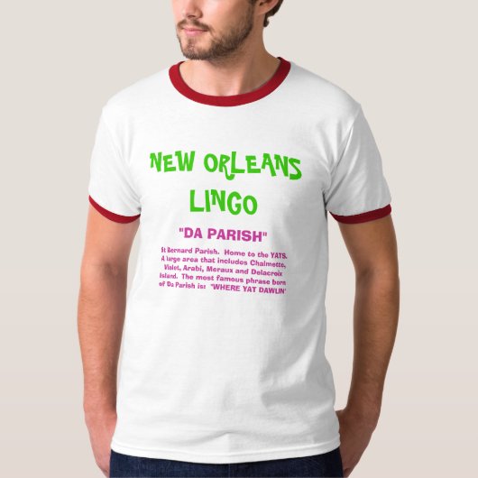 NEW ORLEANS LINGO T-SHIRT (Voorkant)