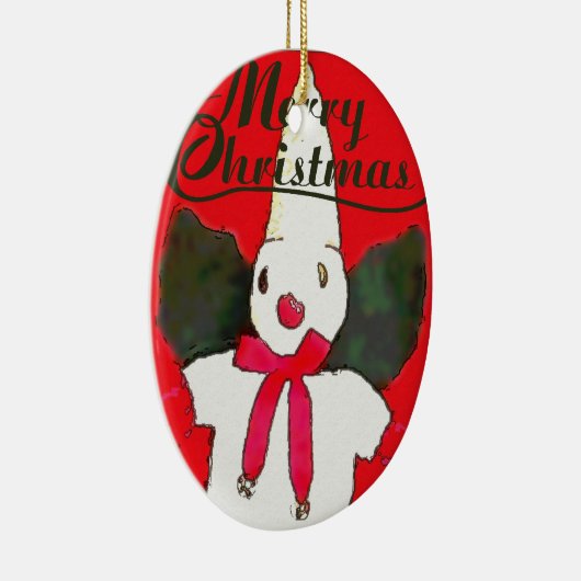 New Orleans Little Snowman Keramisch Ornament (Rechts)