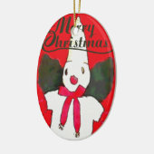 New Orleans Little Snowman Keramisch Ornament (Links)