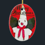 New Orleans Little Snowman Keramisch Ornament<br><div class="desc">New Orleans Little Snowman</div>