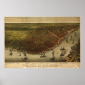 New Orleans Louisiana 1885 Panoramic Map Poster (Voorkant)