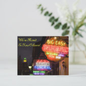 New Orleans Louisiana Adreswijziging Aankondigingskaart (Staand voorkant)