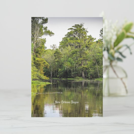 New Orleans, Louisiana, bayou, Kaart (Staand voorkant)