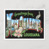 New Orleans, Louisiana Big Letters Briefkaart (Voorkant)