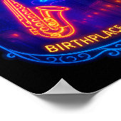 New Orleans, Louisiana, Birthplace Of Jazz  Poster (Hoek)