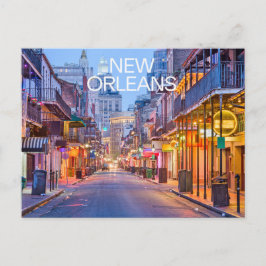 New Orleans Louisiana Bourbon Street Nacht Briefkaart