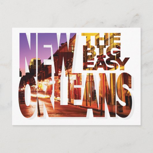 New Orleans, Louisiana Briefkaart (Voorkant)