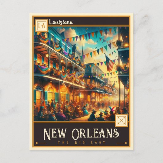 New Orleans, Louisiana |  Briefkaart (Voorkant)