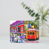 New Orleans, Louisiana Briefkaart (Staand voorkant)