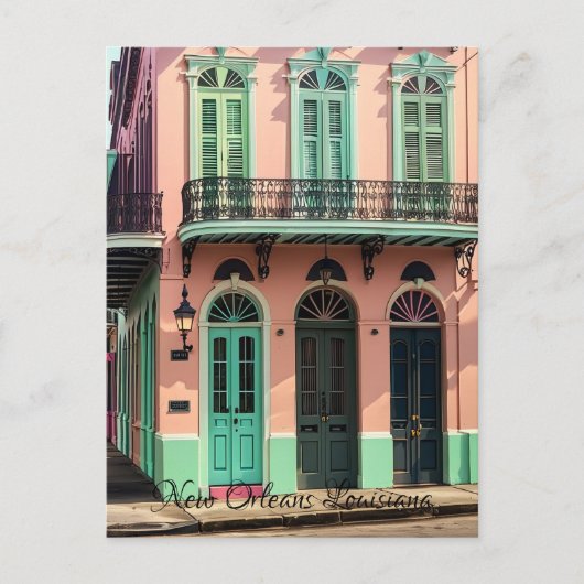  New Orleans Louisiana Briefkaart (Voorkant)