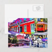 New Orleans, Louisiana Briefkaart (Voorkant / Achterkant)