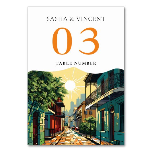 New Orleans Louisiana Bruiloft Retro Kaart (Achterkant)