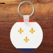 New Orleans (Louisiana) City flag Sleutelhanger (Voorkant)