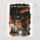 New Orleans Louisiana City Uitzicht Briefkaart (Voorkant)