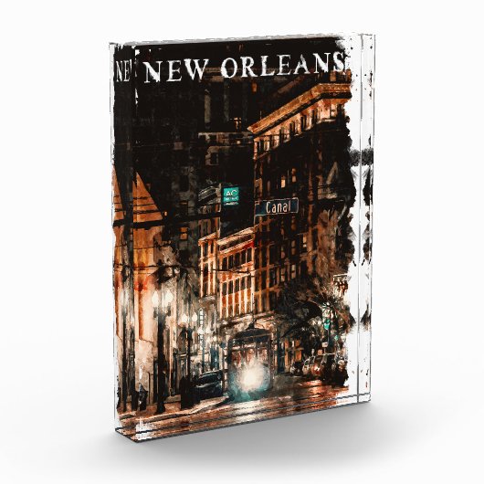 New Orleans Louisiana City Uitzicht Fotoblokken (Links)