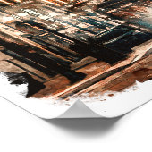 New Orleans Louisiana City Uitzicht Poster (Hoek)