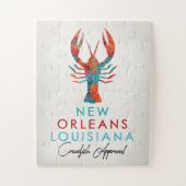 New Orleans Louisiana Crawfish Bright Legpuzzel (Verticaal)