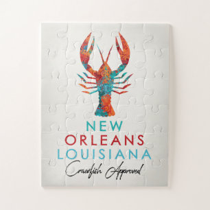 New Orleans Louisiana Crawfish Bright Legpuzzel